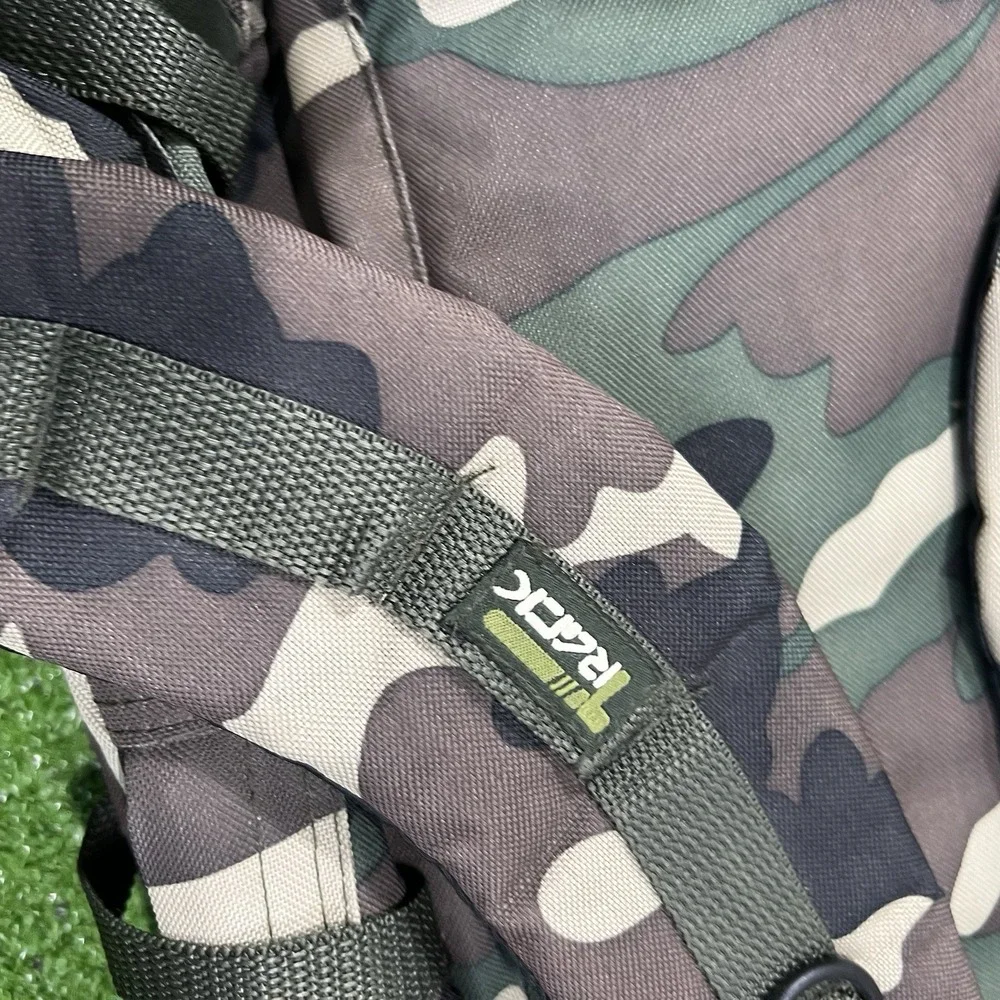 Vintage Camo Backpack Framed Outdoor Hunting Hiking Rucksack Woodland Camoflauge